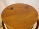 Vintage American Wooden Three Leg Footed Barrel Wood Sewing Box Stand 1900-1950 photo 1
