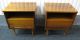 Pair Of Mid Century Walnut Nightstands Danish Modern End Tables Post-1950 photo 1