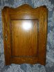 Antique Oak Medicine Cabinet,  Refinished Lock And Key Brass Keyhole Cover 1900-1950 photo 7