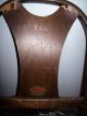 Vintage Chairs Folding Wooden/leather Cushioned Seat Pair Of Kumfort Pat.  1925 - 27 Post-1950 photo 5