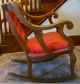 Tiger Oak Parlor Set W/ Red Velvet Upholstery,  Settee,  Armchair,  Rocking Chair 1800-1899 photo 6