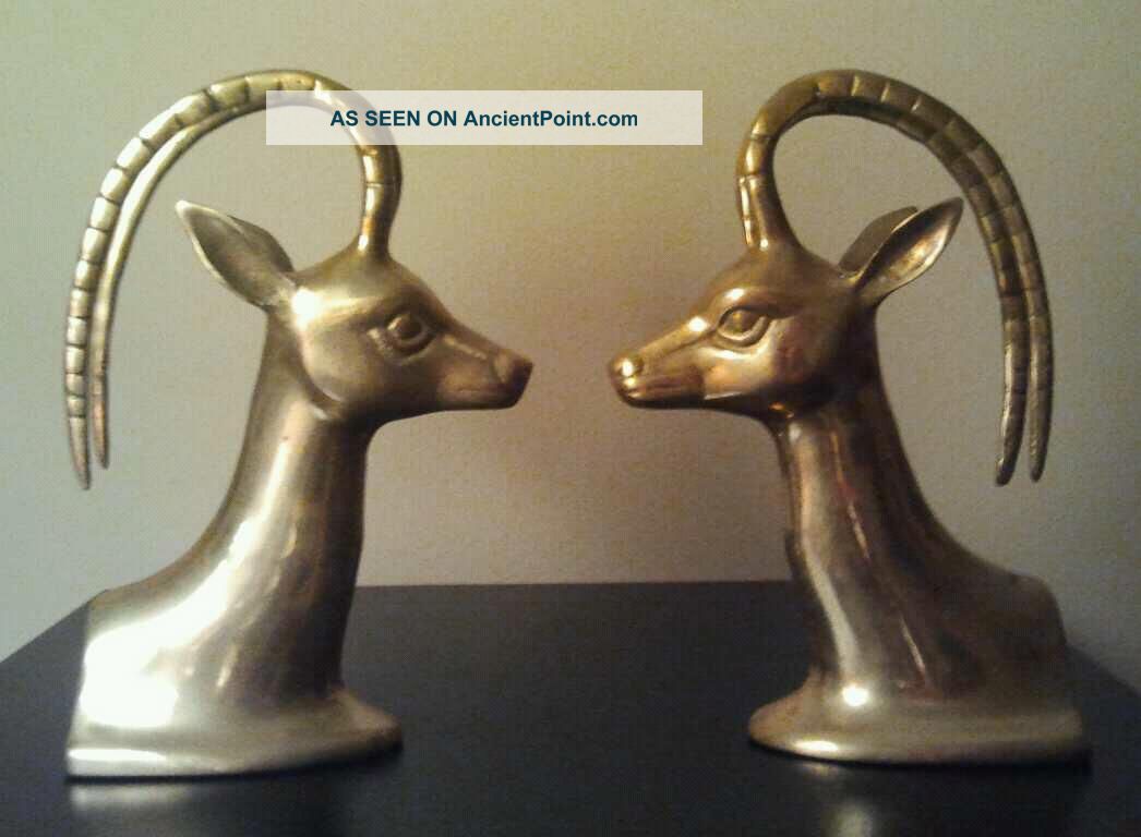 Brass Ram Head Coffee Table Hollywood Regency Post-1950 photo