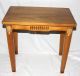 Vintage Wood Side Accent End Table Gesso Decorative Trim 1900-1950 photo 6
