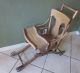 Antique 1800 ' S Oak Folding High Chair Stroller Complete - 1800-1899 photo 2
