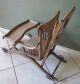 Antique 1800 ' S Oak Folding High Chair Stroller Complete - 1800-1899 photo 3
