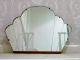 1920 ' S Art Deco Cloud Panelled Wall Mirror - Sunburst Vintage 20th Century photo 1