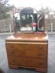 Gorgeous Art Deco Vanity Dresser With Etched Mirror 1900-1950 photo 3