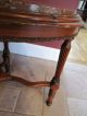 French Country Marble Top Side Table 1900-1950 photo 2