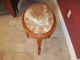 French Country Marble Top Side Table 1900-1950 photo 6