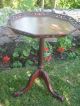 Antique 1940 ' S Solid Mahogany Pie Crust Table/table. Other photo 3
