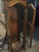 Antique Curio Cabinet With Light And Glass Shelves Post-1950 photo 3