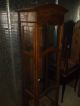 Antique Curio Cabinet With Light And Glass Shelves Post-1950 photo 5