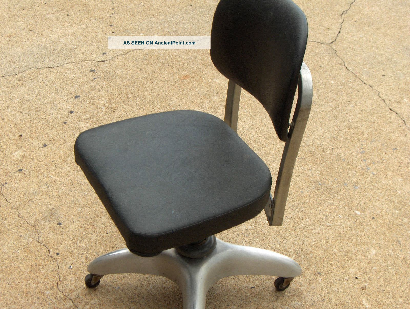 General Fireproofing Co.  Good Form Aluminium Chair - Texaco Inc Tag Number 1900-1950 photo