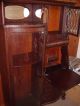 Lovely Glass Curio Cabinet With Secretary Desk Built Inside Post-1950 photo 1