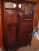 Lovely Glass Curio Cabinet With Secretary Desk Built Inside Post-1950 photo 3