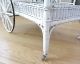 Adorable Shabby Chic White Wicker Tea Cart Other photo 6