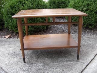 Lane Signed End Table 1960 ' S Style Number 900 05 Danish Eames Mid - Century Wood photo
