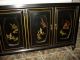 Sideboard Cabinet/ Buffet 100% Wood Black Col.  & Colorful Chinese Ornaments Unknown photo 2