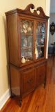Antique 1930 ' S American Chippendale Style China Display Cabinet 1900-1950 photo 1