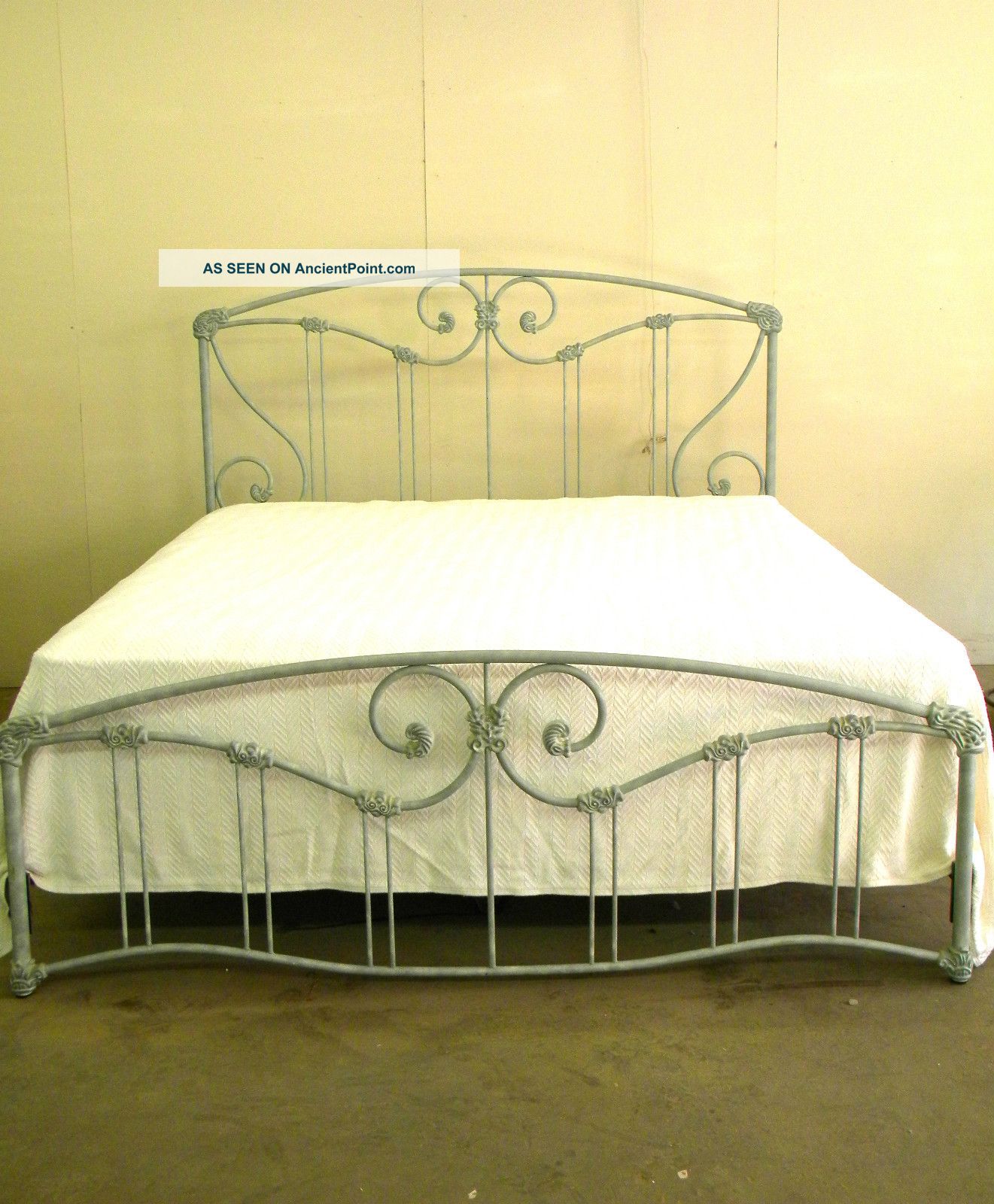 Vintage King - Size Wesley Allen Iron Bed Post-1950 photo