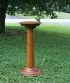 Antique Pedestal Stand Walnut For Table Garden Vintage Decor 1900-1950 photo 1