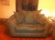 Hunter Green Suade Couch And Loveseat Post-1950 photo 1