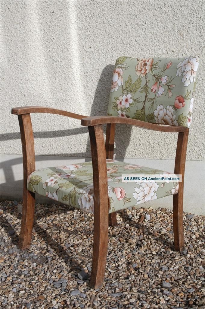 Stunning Arts And Crafts Armchair,  Early Solid Oak Art Deco Nursery Chair,  Chic 1900-1950 photo