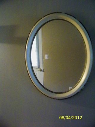 Antique Old Oval Mirror Local Pick Up Only photo