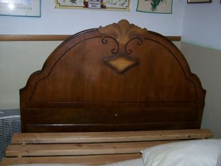 1950s Wood Bed Frame photo