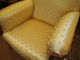 French Carved Walnut Chair With New Fabric 1900-1950 photo 5
