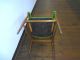 Vintage Retro Mid Century Chair 50s Furniture Modern Danish Style Stool Green Post-1950 photo 7
