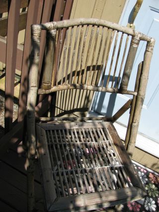 Stick Furniture Folding Chair Adirondack Folk Art photo