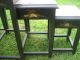 Gorgeous Antique Set Of Four Asian Nesting Tables Black Mahogany Other photo 2