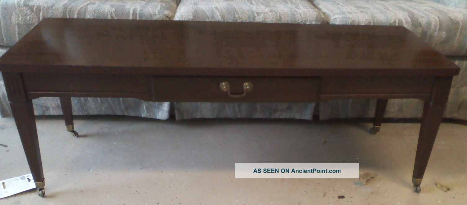 Mersman Vintage Midcentury Mahogany Formica Coffee Table 2543