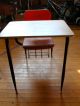 Vintage - Retro - - School Desk - 60 ' S - 70 ' S Look - Made In The Usa No Res 1900-1950 photo 3