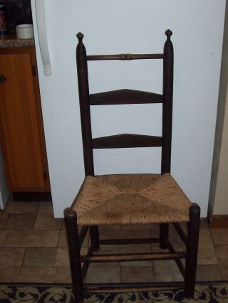 Best Antique Shaker Chair Shawl Bar Top All Primitive Piece photo
