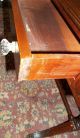 Antique Mahogany Drop Leaf Library/sofa Table With Drawer & Metal Claw Feet Tips 1900-1950 photo 7