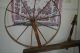 Antique Primitive Late 1700s Great Spindle Spinning Wheel 5 ' Tall Early America Pre-1800 photo 2