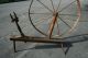 Antique Primitive Late 1700s Great Spindle Spinning Wheel 5 ' Tall Early America Pre-1800 photo 5