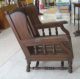 Solid Oak Arts & Crafts Oversize Chair Wing Back Mission Morris Stickley 1900-1950 photo 1