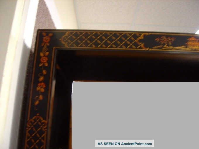 Tall Black Lacquer Oriential Cabinet - Bookcase - Display - Divider - Del Area Other photo
