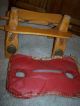 Camel Saddle Footstool Wooden And Leather Red Unknown photo 4
