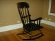 Vintage Antique Black Rocking Chair Unknown photo 1