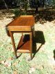 Neat Older Oak Double Drop Leaf Tea Cart Trolley W/removable Tray From England 1900-1950 photo 1
