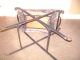 Vtg Stool /butlers Seat Metal Folding Chair 1900-1950 photo 1