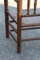 Large Antique Oak Chestnut American Pilgrim Arm Chair After Wallace Nutting 1800-1899 photo 10