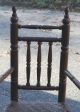 Large Antique Oak Chestnut American Pilgrim Arm Chair After Wallace Nutting 1800-1899 photo 1