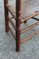 Large Antique Oak Chestnut American Pilgrim Arm Chair After Wallace Nutting 1800-1899 photo 8