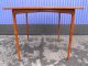 Small Mid Century Square Walnut Dining Table Danish Modern Games Table Post-1950 photo 1