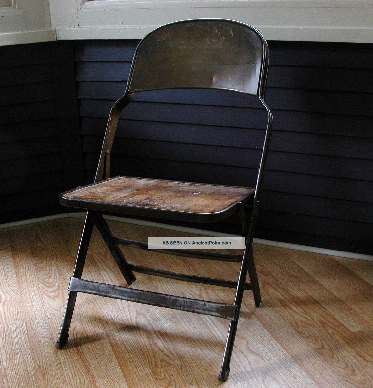 Antique - Vintage American Seating Folding Chair - 1940 ' S - Made In The Usa 1900-1950 photo